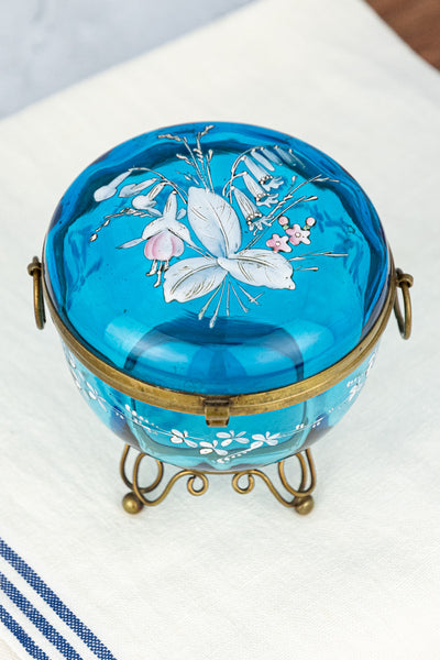 Antique French Art Nouveau Enameled Box