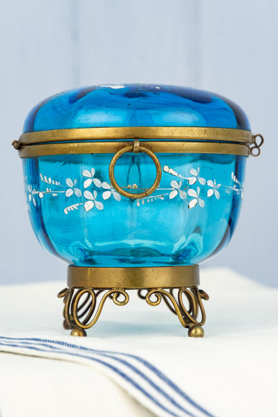 Antique French Art Nouveau Enameled Box