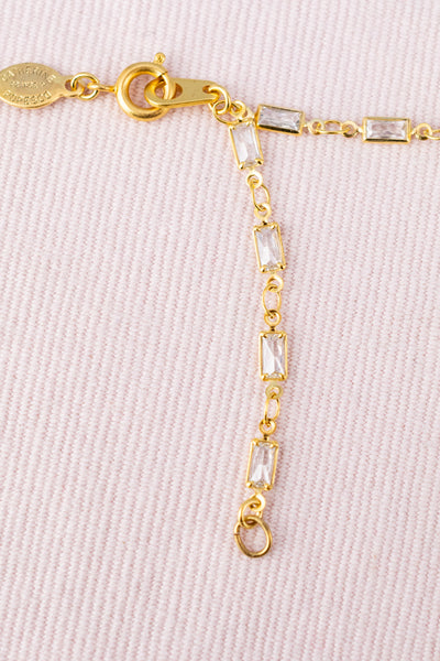 French Crystal Chain Necklace