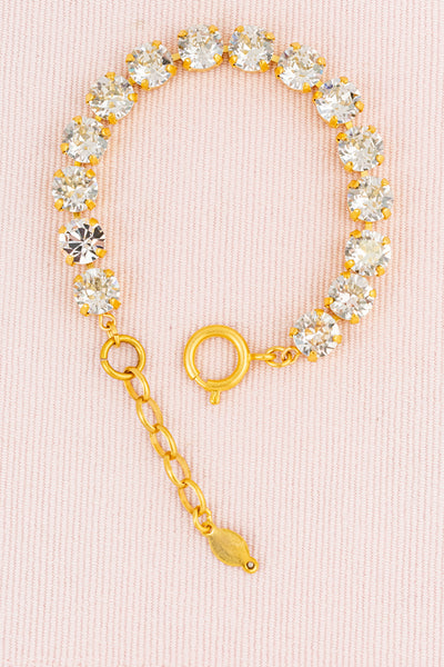 French Gold & Crystal Bracelet