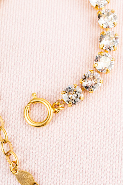 French Gold & Crystal Bracelet