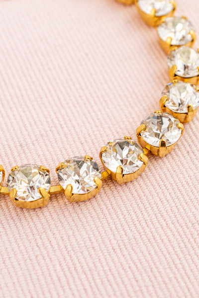 French Gold & Crystal Bracelet