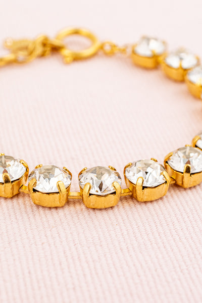 French Gold & Crystal Bracelet