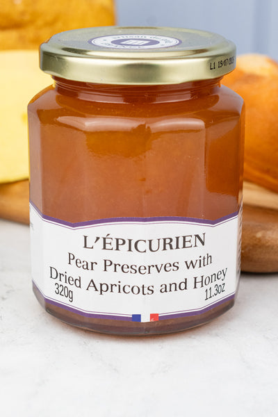 French Pear Jam with Dried Apricots and Honey