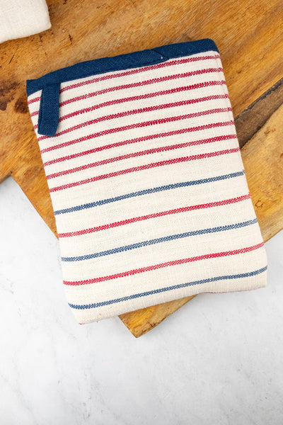 French Stripe Oven Mitts