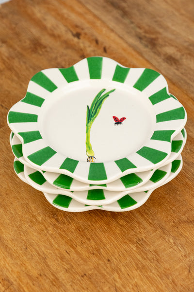 Garden Fresh Tidbit Plates - Set of 2