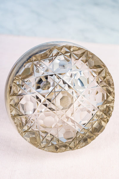 Georgian Burl Wood & Brass Ink Stand