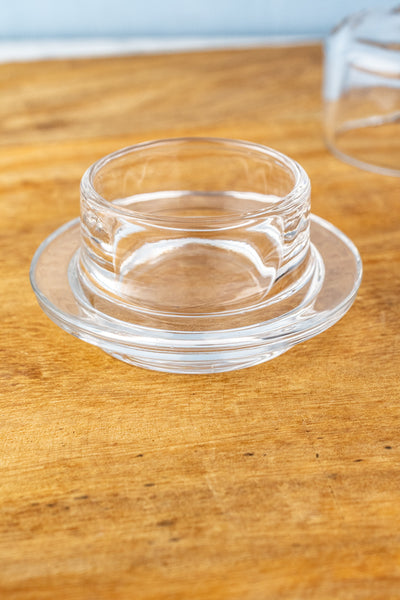 Glass Butter Dish with Cover