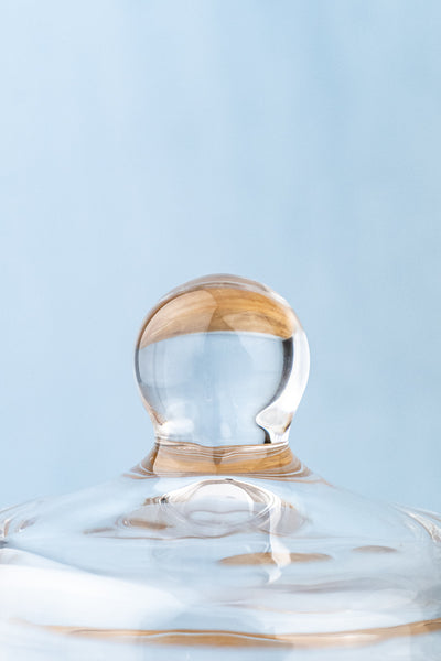 Glass Butter Dish with Cover