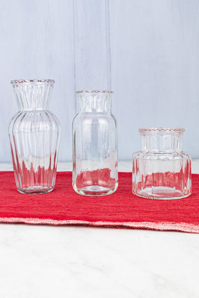 Glass Vases - Set of 3