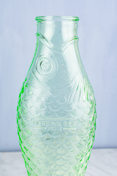 Green Glass Fish Carafe