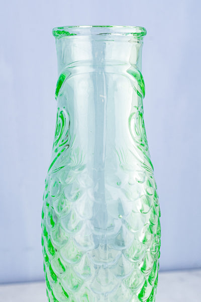 Green Glass Fish Carafe