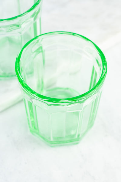 Green Glasses - Set of Two