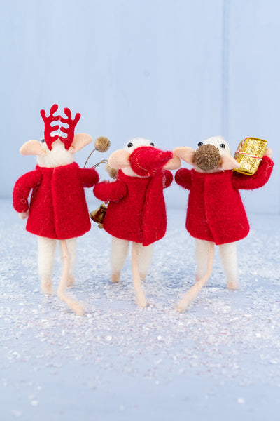 Holiday Joy Mouse Trio - Set of 3