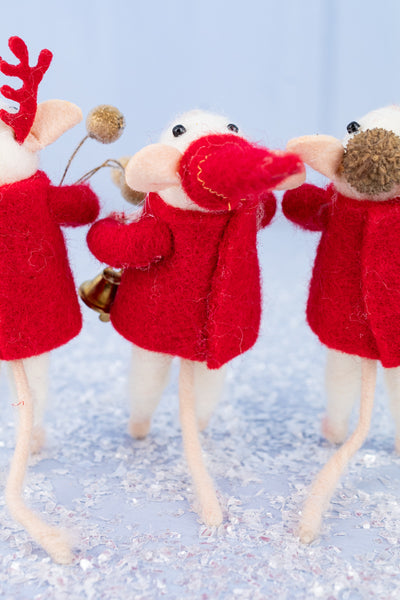 Holiday Joy Mouse Trio - Set of 3