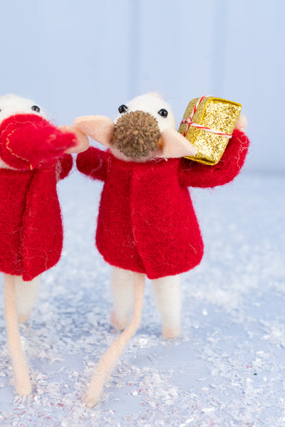 Holiday Joy Mouse Trio - Set of 3