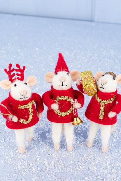 Holiday Joy Mouse Trio - Set of 3
