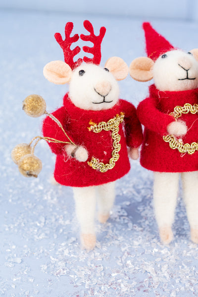Holiday Joy Mouse Trio - Set of 3