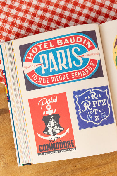 Hotel Retro: Vintage Luggage Labels Sticker Book