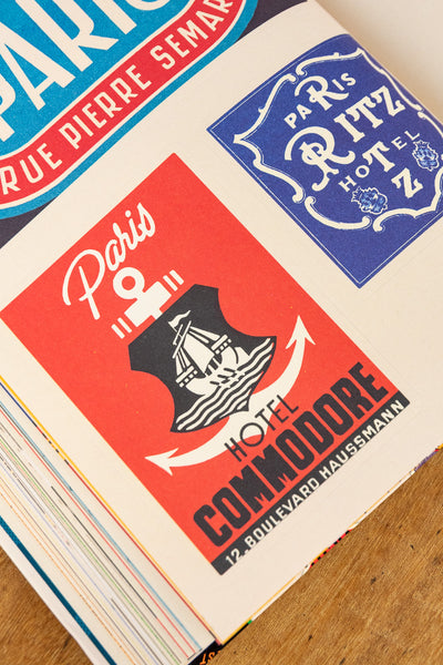 Hotel Retro: Vintage Luggage Labels Sticker Book
