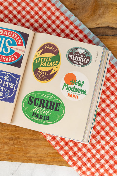 Hotel Retro: Vintage Luggage Labels Sticker Book