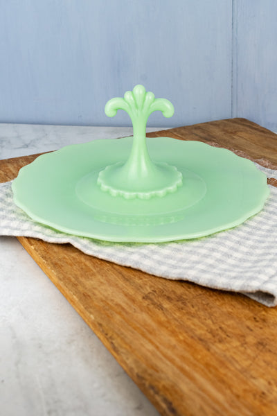 Jadeite Glass Tidbit Tray