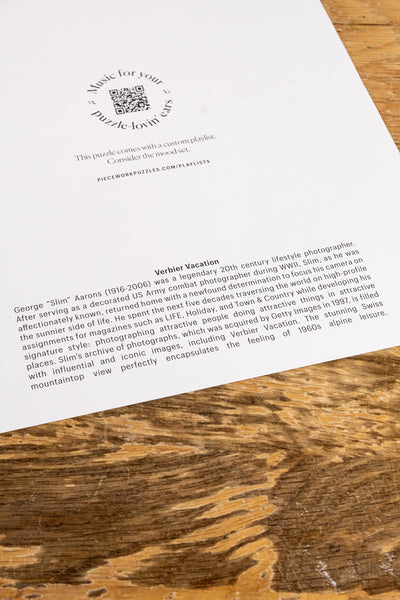 Verbier Vacation Piecework Puzzle