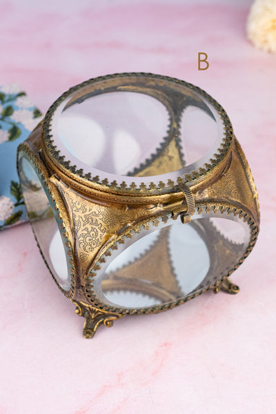 Beveled Glass Jewelry Box