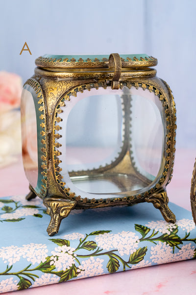 Beveled Glass Jewelry Box