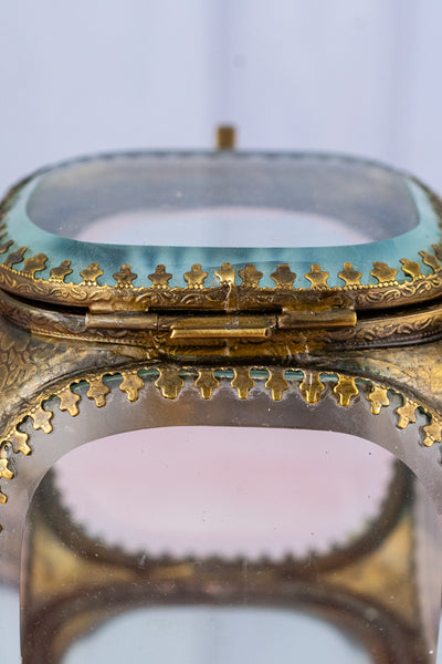 Beveled Glass Jewelry Box