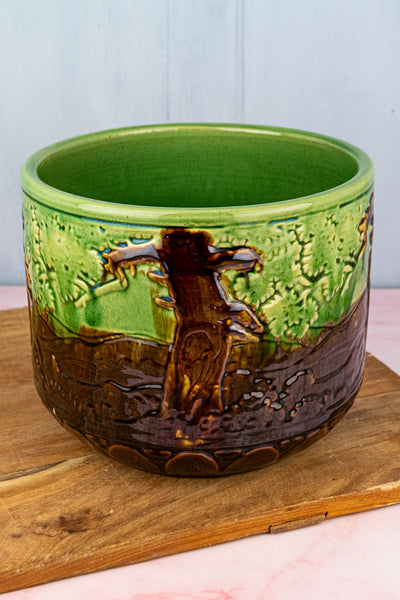 Antique McCoy Majolica Cachepot