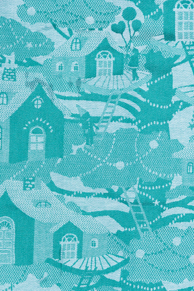 Le Village des Enfants Holiday Tea Towel