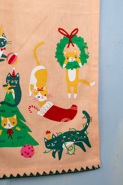 "Let it Meow!" Holiday Tea Towel