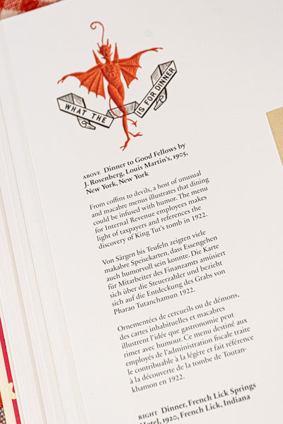 Menu Design in America Book