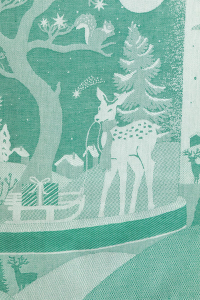 Moutet Winter Wooodland Snow Globe Tea Towel