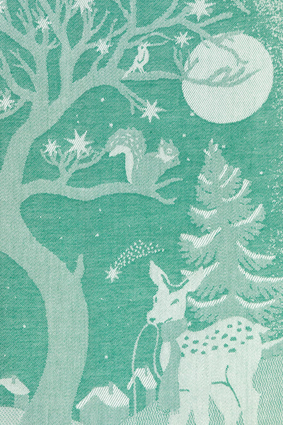 Moutet Winter Wooodland Snow Globe Tea Towel