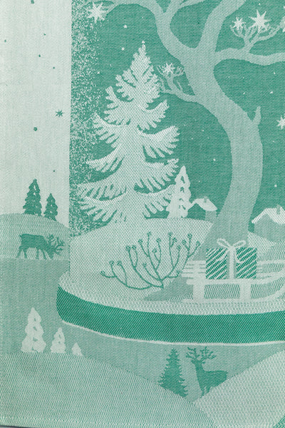 Moutet Winter Wooodland Snow Globe Tea Towel