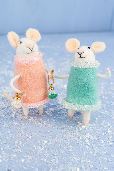 Ornament Ophelia & Bauble Bella Mouse Ornaments