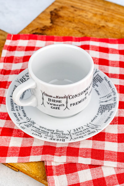 Pillivuyt Brasserie Coffee Cup & Saucer