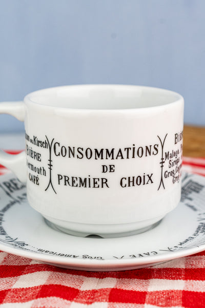 Pillivuyt Brasserie Coffee Cup & Saucer