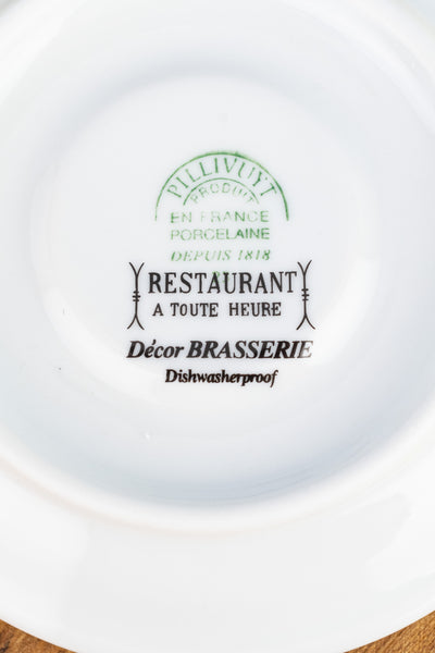 Pillivuyt Brasserie Espresso Cup & Saucer - Set of 2