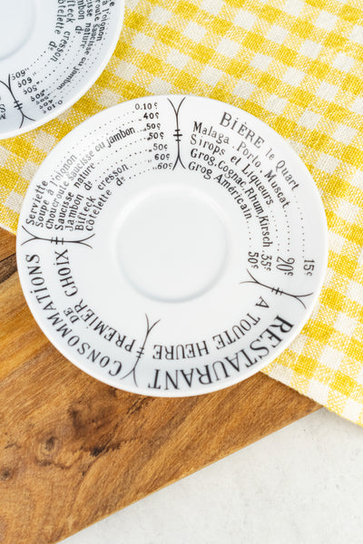 Pillivuyt Brasserie Espresso Cup & Saucer - Set of 2