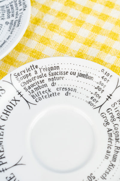 Pillivuyt Brasserie Espresso Cup & Saucer - Set of 2