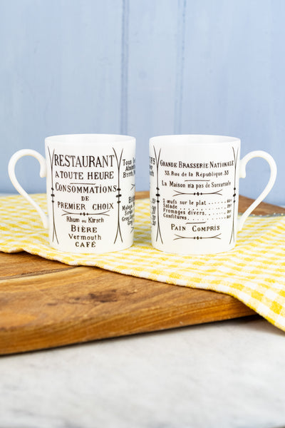 Pillivuyt Brasserie Mug - Set of 2