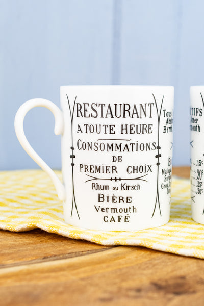 Pillivuyt Brasserie Mug - Set of 2