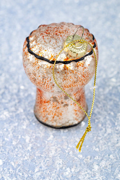 Pop the Cork Glass Ornament