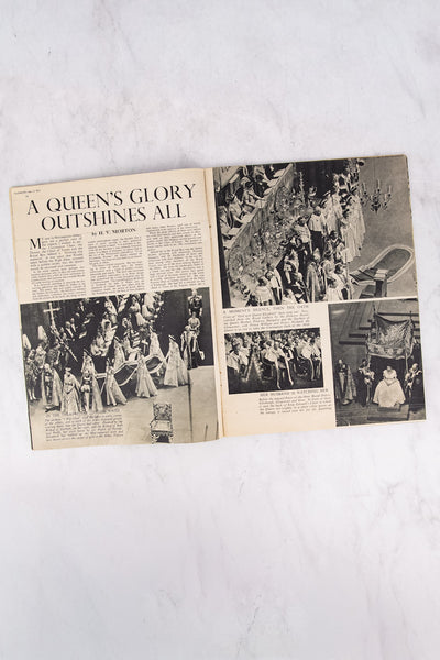 Vintage Queen Elizabeth II Coronation Pictorial Magazine