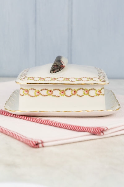 Antique Porcelain Sardine Box