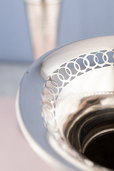 Silverplate White City Stadium Vase Pair