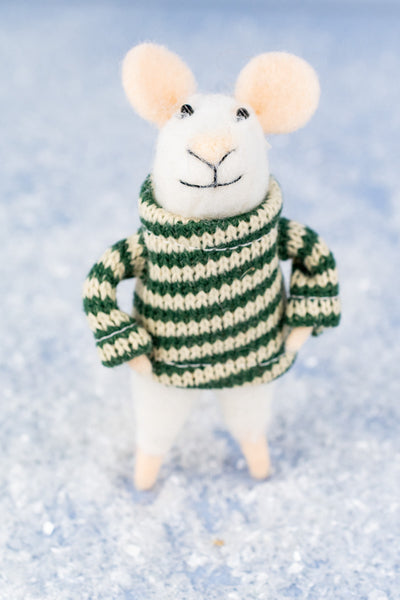 Snowball Spencer & Bundled Up Beckett Mouse Ornaments